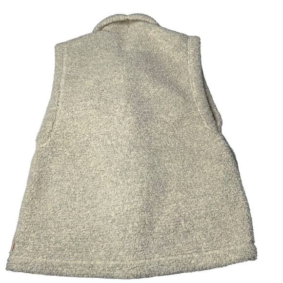 LUCY Hatha Sherpa Fleece Vest Beige Cream Women's Size M - Picture 2 of 16
